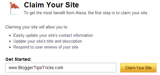 claim your site