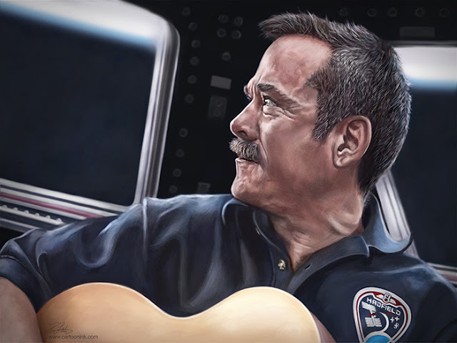 Patrick LaMontagne - Chris Hadfield portrait