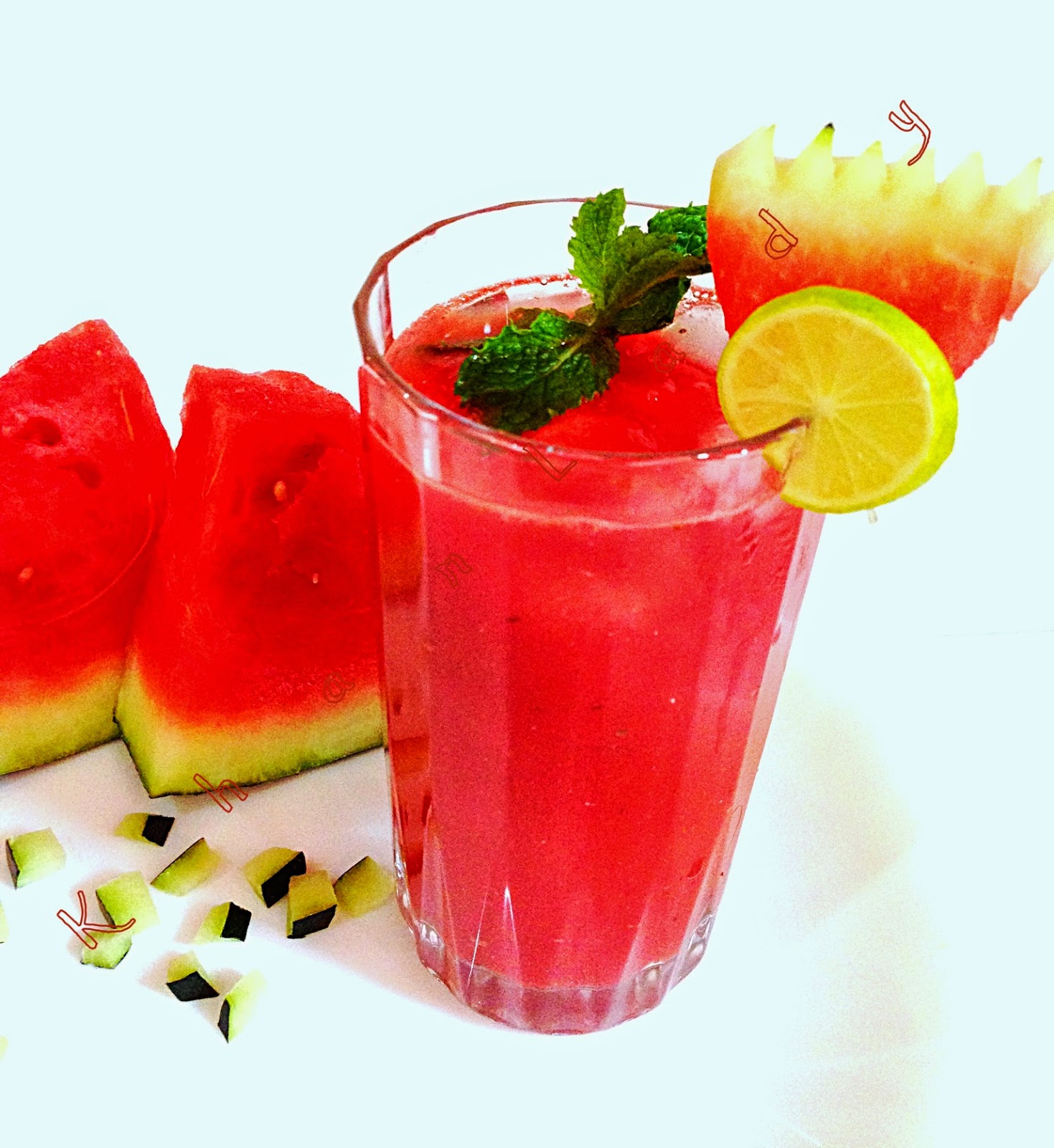 Make Fresh Watermelon Juice Step By Step From Tanjungbalai City