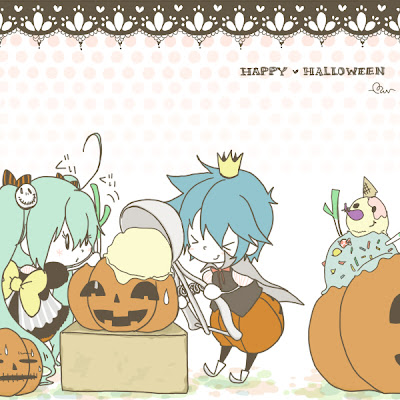  Vocaloid Halloween chibi 