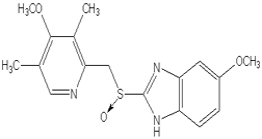 Chemical structure of Omeprazole