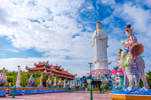 Chùa Thiên Trúc - Ngôi chùa đẹp với tượng Quan Âm Bồ Tát lộ thiên cao nhất Bạc Liêu 