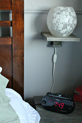 floating bedside shelf - cerusing