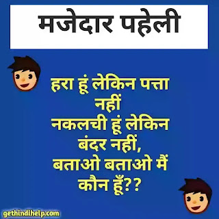 Paheliyan in hindi with answer