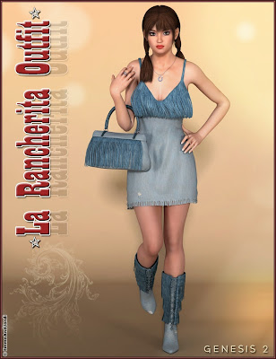 3d Models Art Zone - La Rancherita Outfit and Accessories