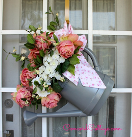 Watering Can Wreath- Concord Cottage-Treasure Hunt Thursday- From My Front Porch To Yours