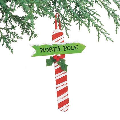 Candy Cane Signpost