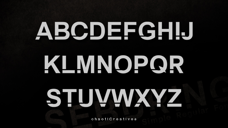 Font Seburing | Free Download