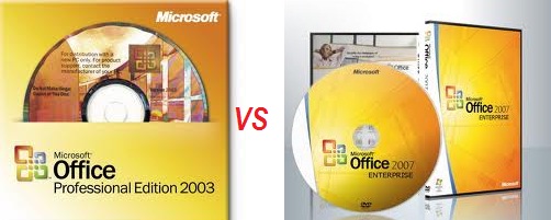 Perbedaan Microsot Office 2003 dan 2007