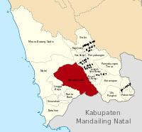 Peta lokas  Kecamatan Batang Natal