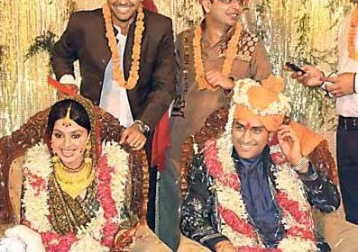 M.S.Dhoni wedding photo