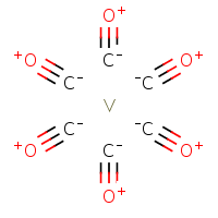 hexacarbonylvanadium with charge separation