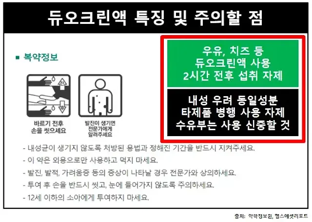 듀오크린액특징-주의할점