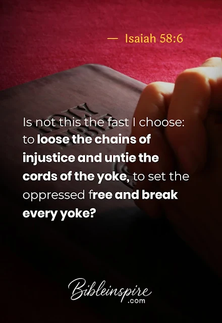 fasting scriptures for breakthrough - Bible Verse Isaiah 58:6