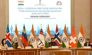 India-EFTA $100 Billion Free Trade Agreement Signed