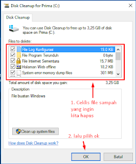 cara Membersihkan Junk file / Sampah