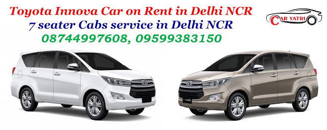 Toyota Innova Car hire service for Mathura Vrindavan Tour from Delhi