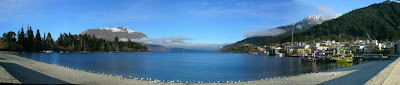 My New Zealand Vacation, Queenstown, Lake Wakatipu, Pano152a