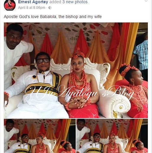 Popular Nigerian Pastor, Apostle Ernest Agortey Reportedly Marries a Third Wife in Port Harcourt (Photos)