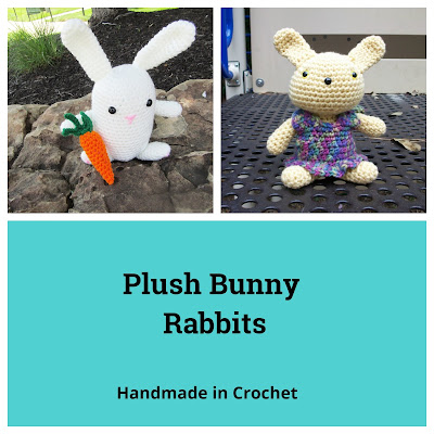 Handmade plush bunny rabbits