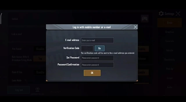 How to link PUBG Mobile account to Email ID