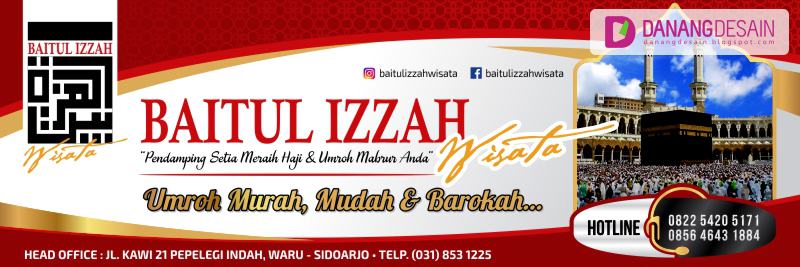 Contoh Desain Banner atau Spanduk Umroh & Haji Plus 