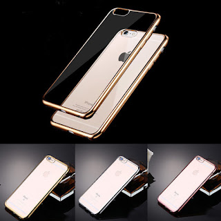 New Fashion Protective Plated TPU Clear Back Case Cover Skin For Smart Phones