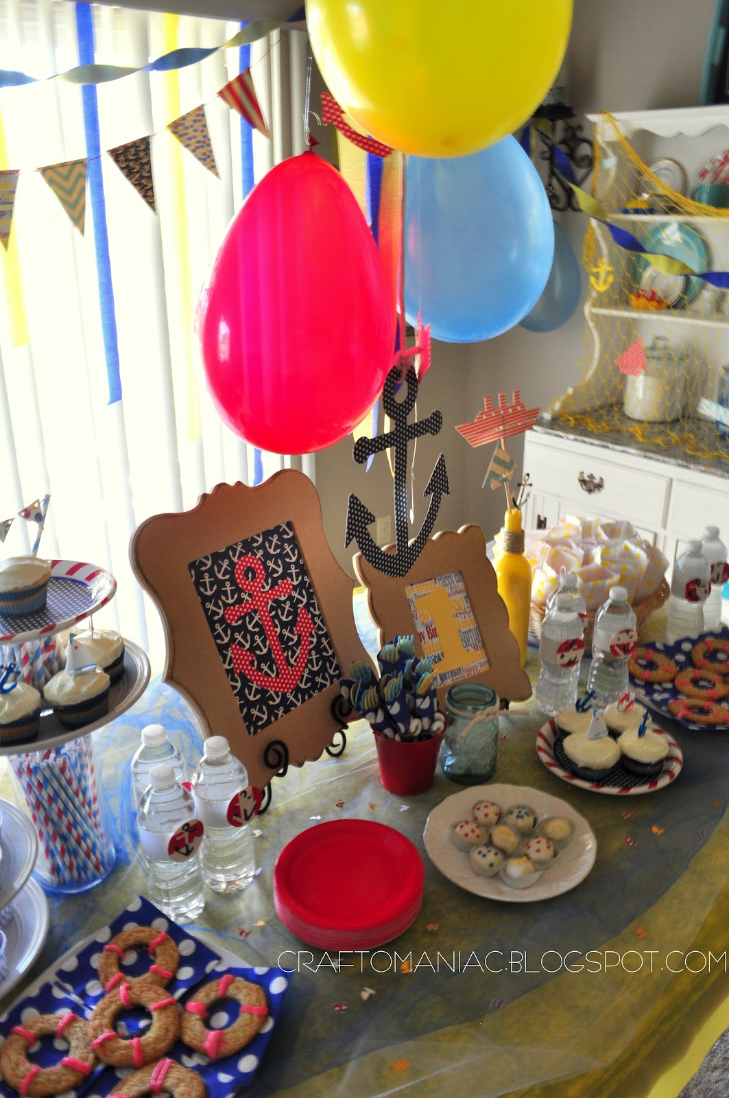 A Nautical  1st Birthday  Party  Craft O Maniac