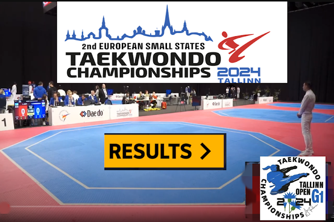 Aποτελέσματα στο 2nd Ευρωπαϊκό Πρωτάθλημα Ταεκβοντό μικρών κρατών της Ευρώπης (23-24/4)και στο Tallinn Open Τaekwondo G1 2024,Ταλίν Εσθονίας (25/4).