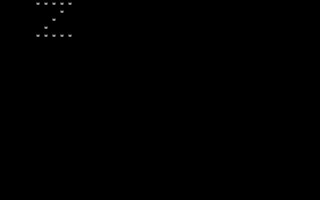 Program to print alphabet Z in C Language without Graphics Output
