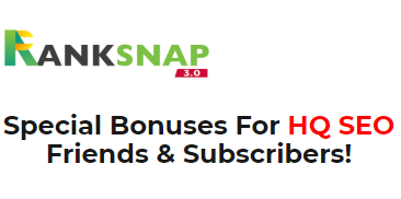 RankSnap 3.0 Special Bonuses