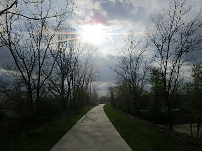 Sun on trail