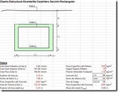 Diseño estructural alcantarilla carpintero