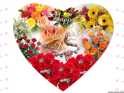 picture of valentine heart. Valentine Heart with Flowers