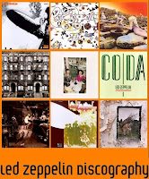 imagem com as capas de todos os discos oficiais da banda de rock Led Zeppelin