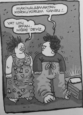 Makineleşmek Karikatür | Umut Sarıkaya