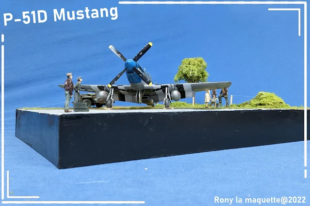 Diorama pour un P-51D Mustang