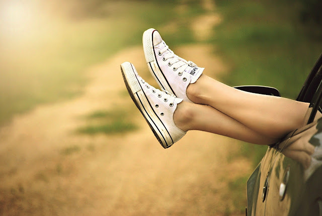 Legs Window Car Dirt Road Relax