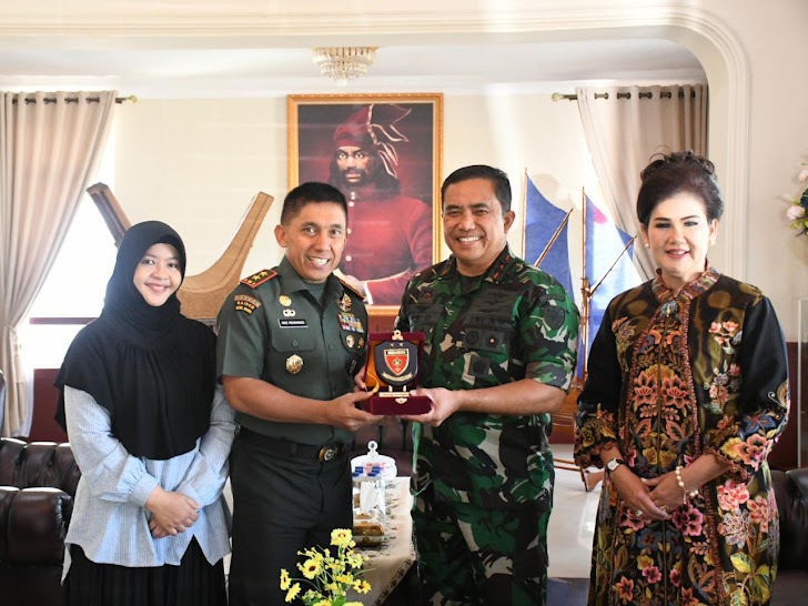 Pangkoopsud II dan Ketua PIA AG Daerah II Koopsud II Silaturahmi dengan Pangdam XIV/Hasanuddin