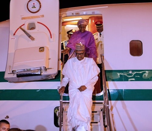 Photos..President Buhari arrives Turkey