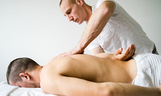 male massage therapist