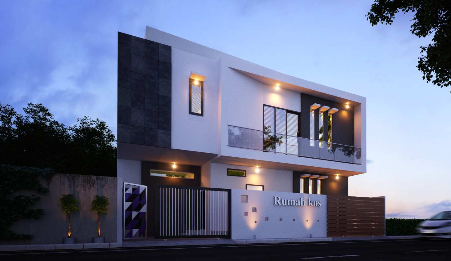 Desain Rumah Kos Type 320 Milik Bapak Andarias