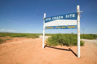 Crash site: the Roswell UFO Museum Sign is there for all to see (Image: Getty)