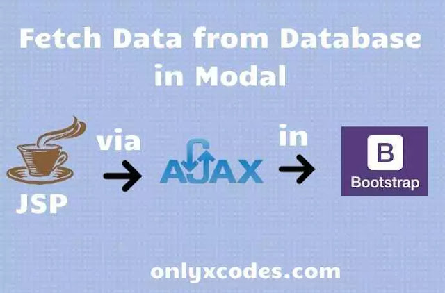 how to display data from database in modal