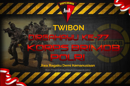 Frame Twibon Hari Jadi KORPS BRIMOB POLRI Ke-77 Tahun 2022