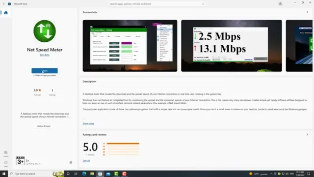 تحميل وتثبيت net speed meter لنظام التشغيل windows