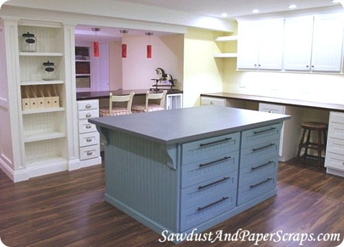 Huge craft table with storage