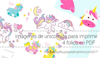 Imagenes de unicornios para imprimir