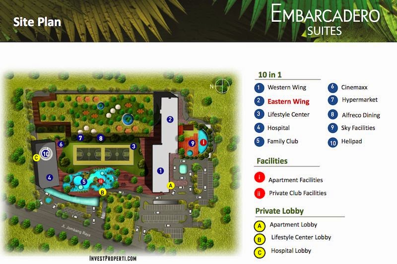 Site Plan Apartemen Embarcadero Bintaro ~ Embarcadero 