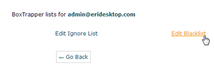 Edit blacklist